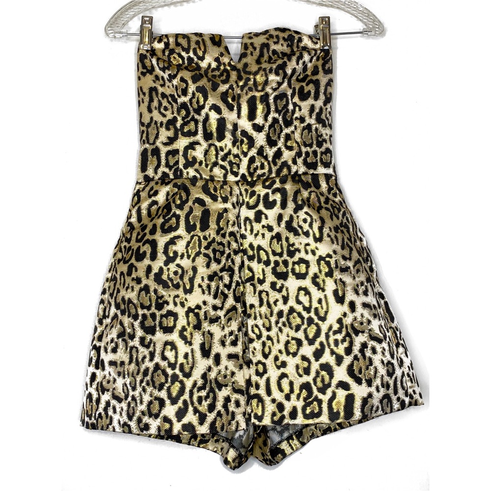 Ark & co Romper gold animal print size S